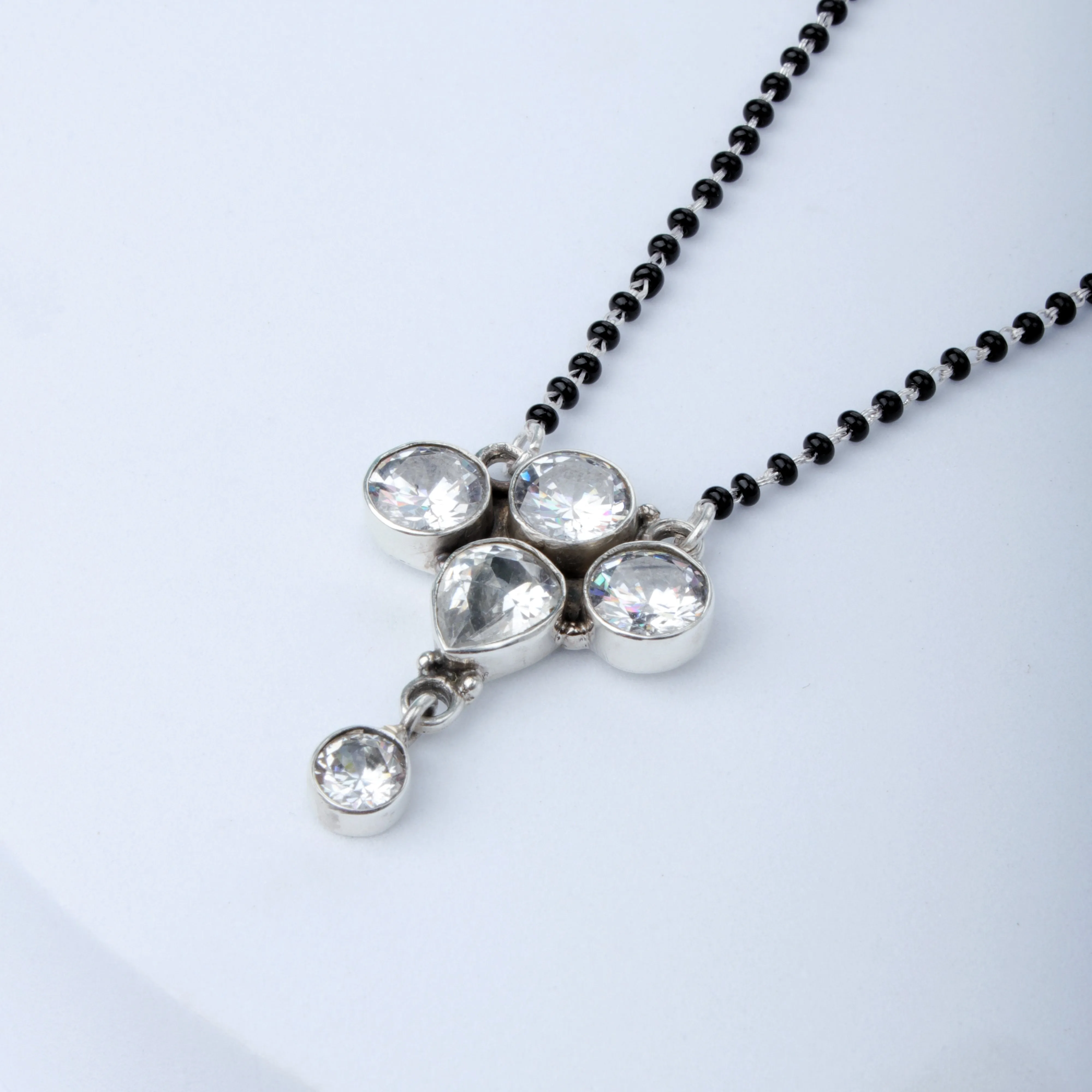 Taaj Silver Mangalsutra By Moha