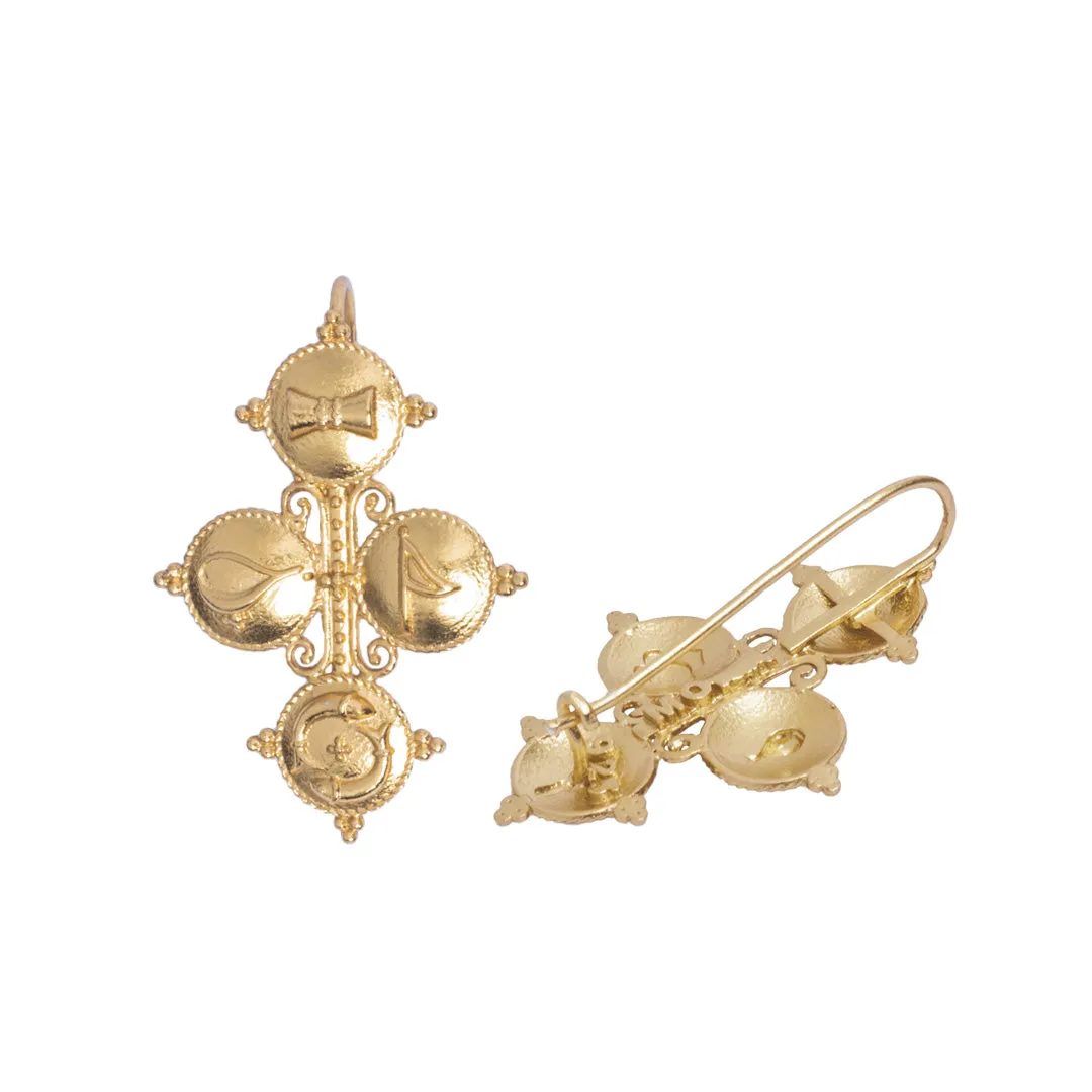 Tatva Gold Plated Silver Earrings By Moha