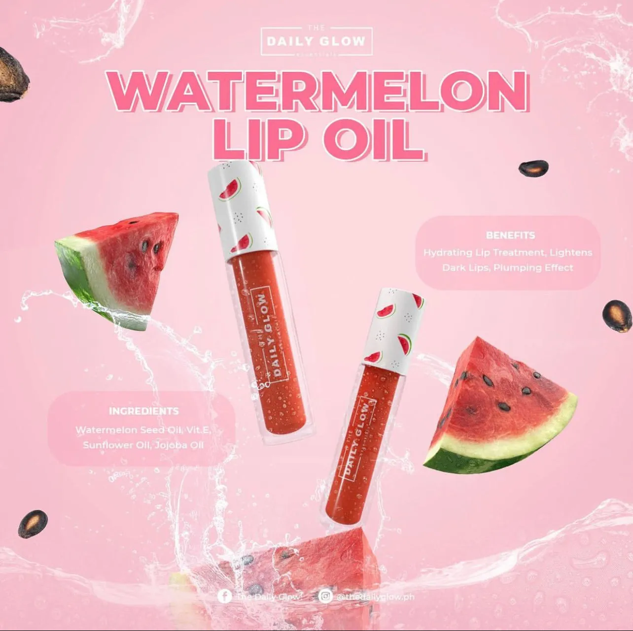 The Daily Glow Watermelon Lip Oil
