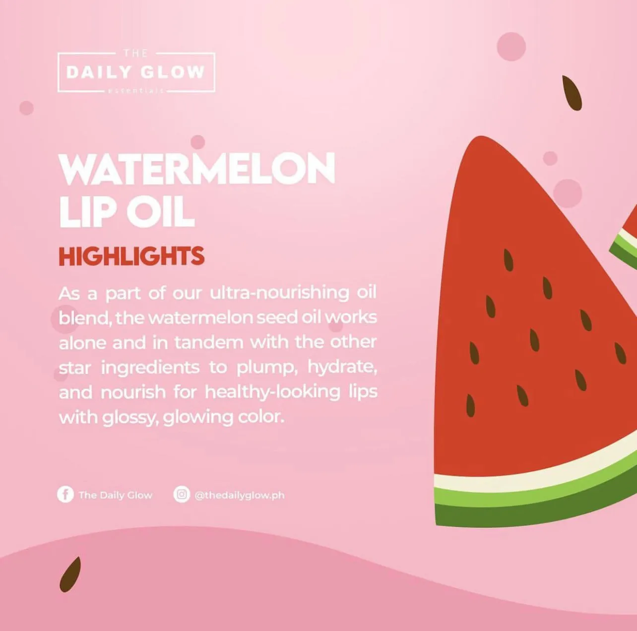 The Daily Glow Watermelon Lip Oil