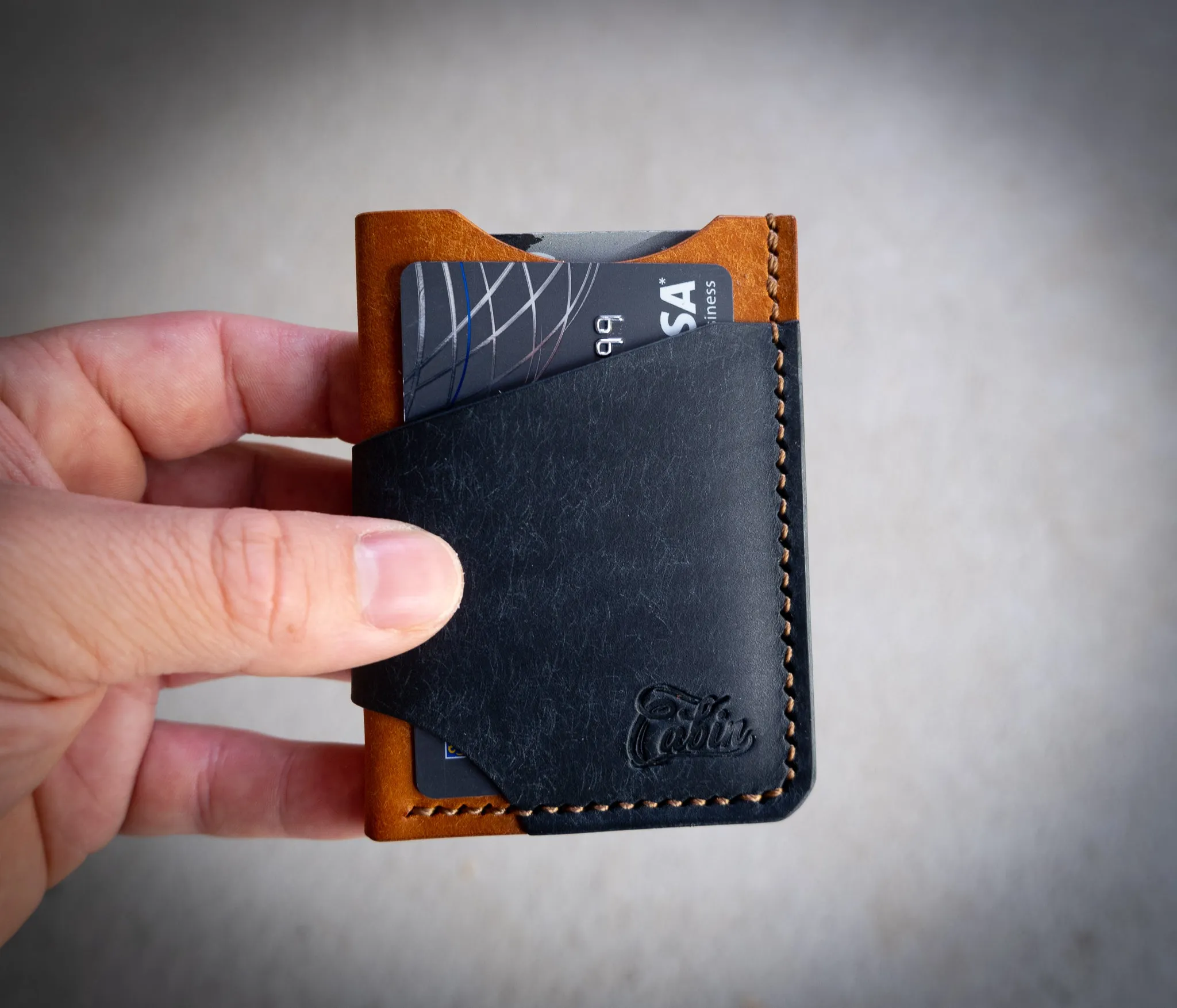 The James Wallet - Blue and Cognac Pueblo