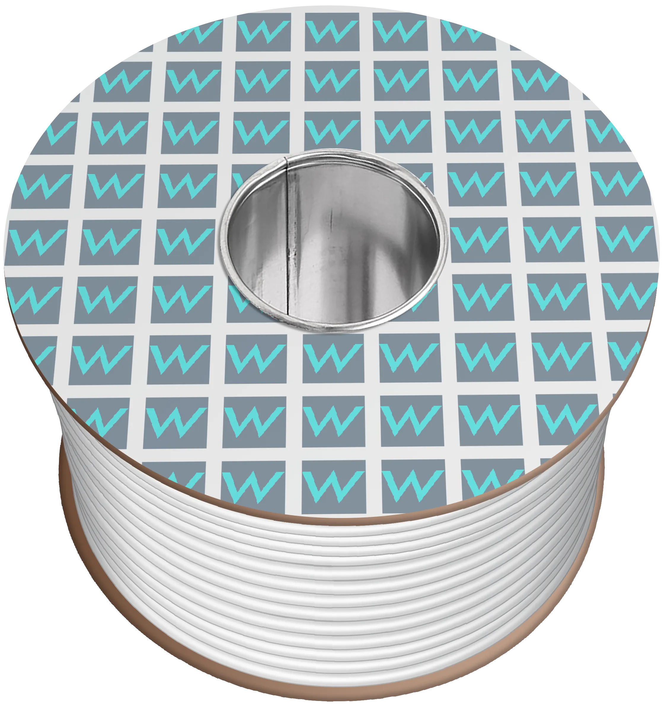 Time 3094Y 4 Core Round Heat Resistant Flexible 0.75mm White Cable - 50M