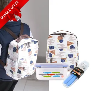 Toddler-Friendly Picnic Set – Insulated Backpack, Stainless Lunchbox & Utensil Set
