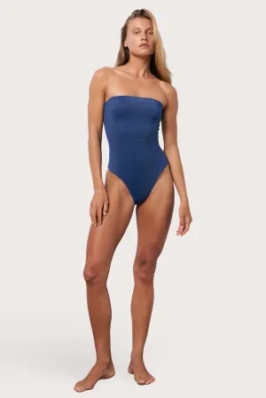 Tube One Piece Swimsuit - Abyss shimmer