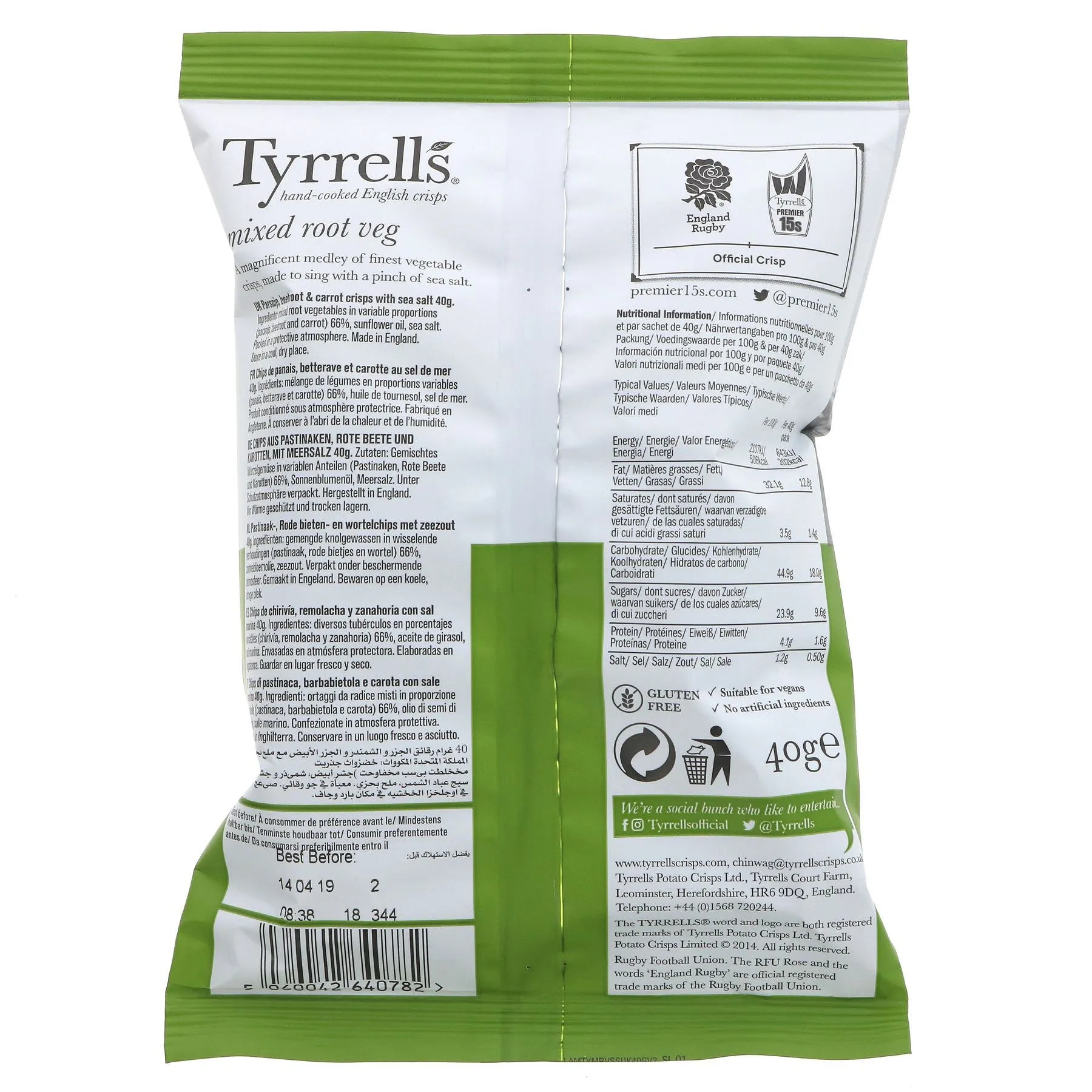 Tyrrells | Mixed Roots | 40G