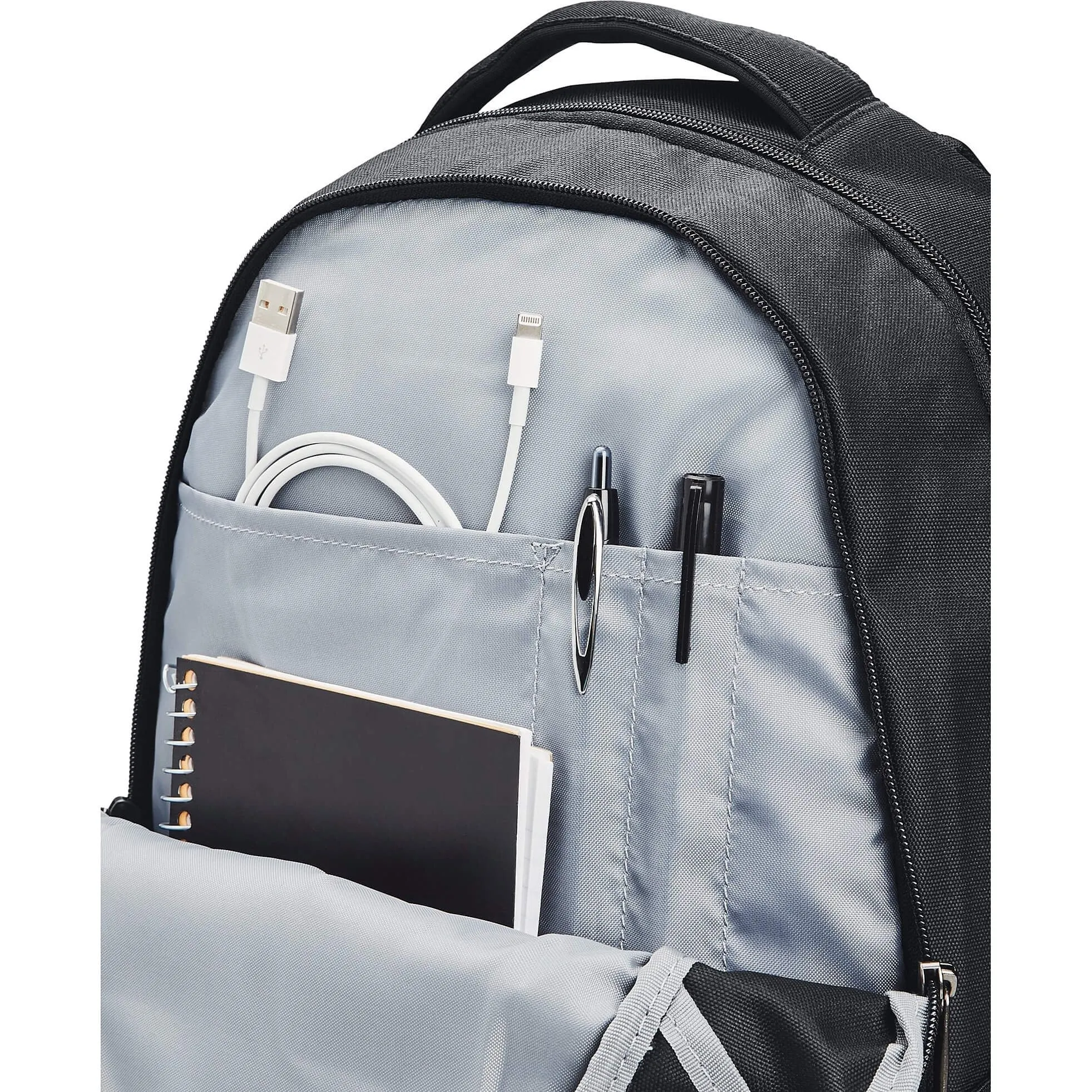 Under Armour UA Hustle 5.0 Backpack Black / Black Medium Heather