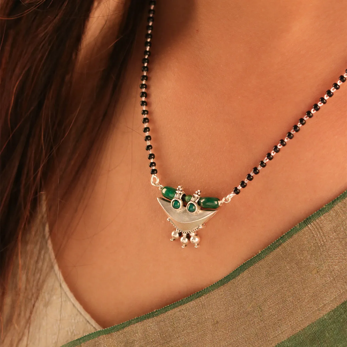 Uroo Silver Mangalsutra by Moha