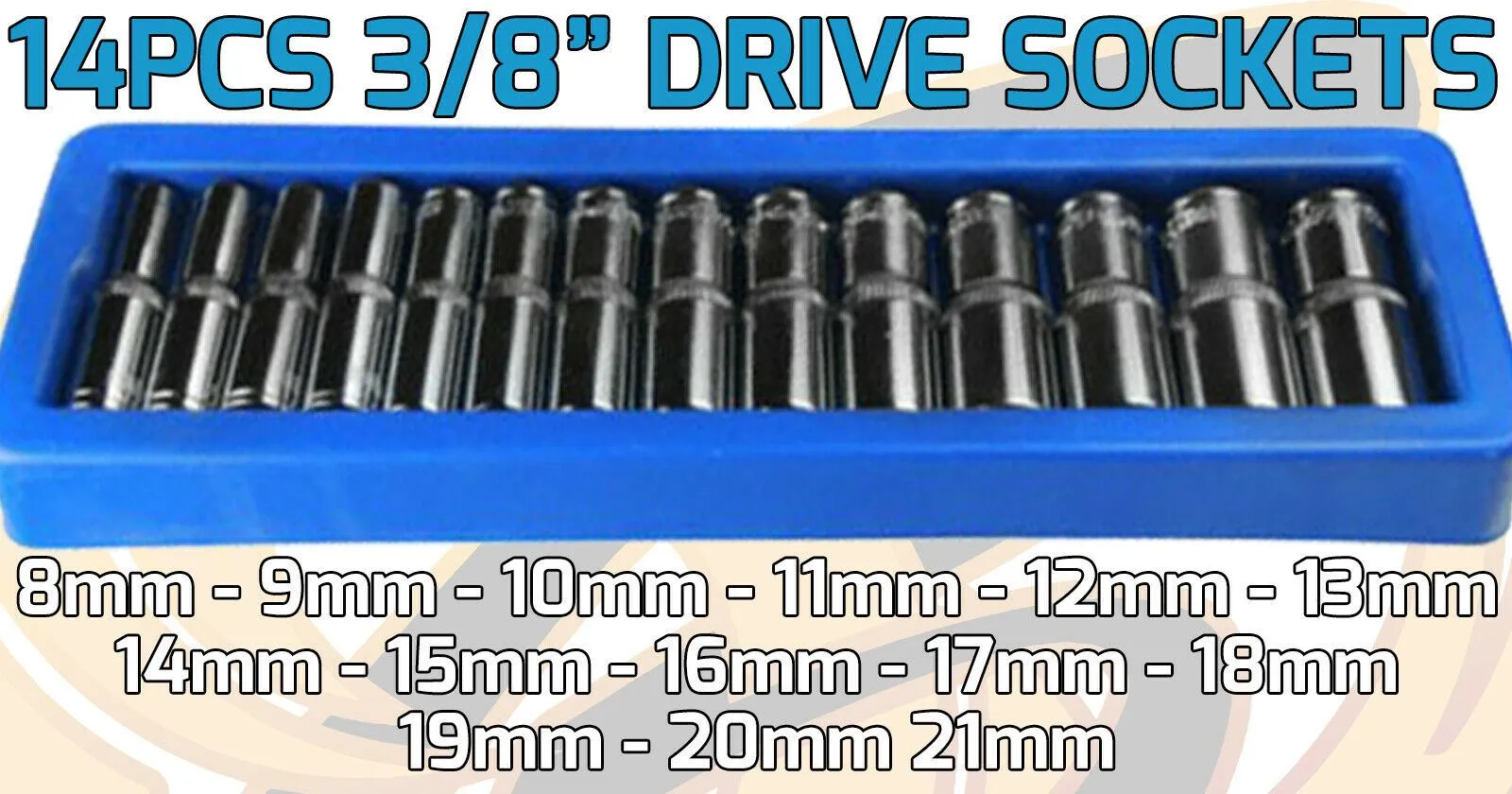 US PRO 42PCS 1/4" & 3/8" & 1/2" DRIVE 6 POINT DEEP SOCKETS 4MM - 24MM