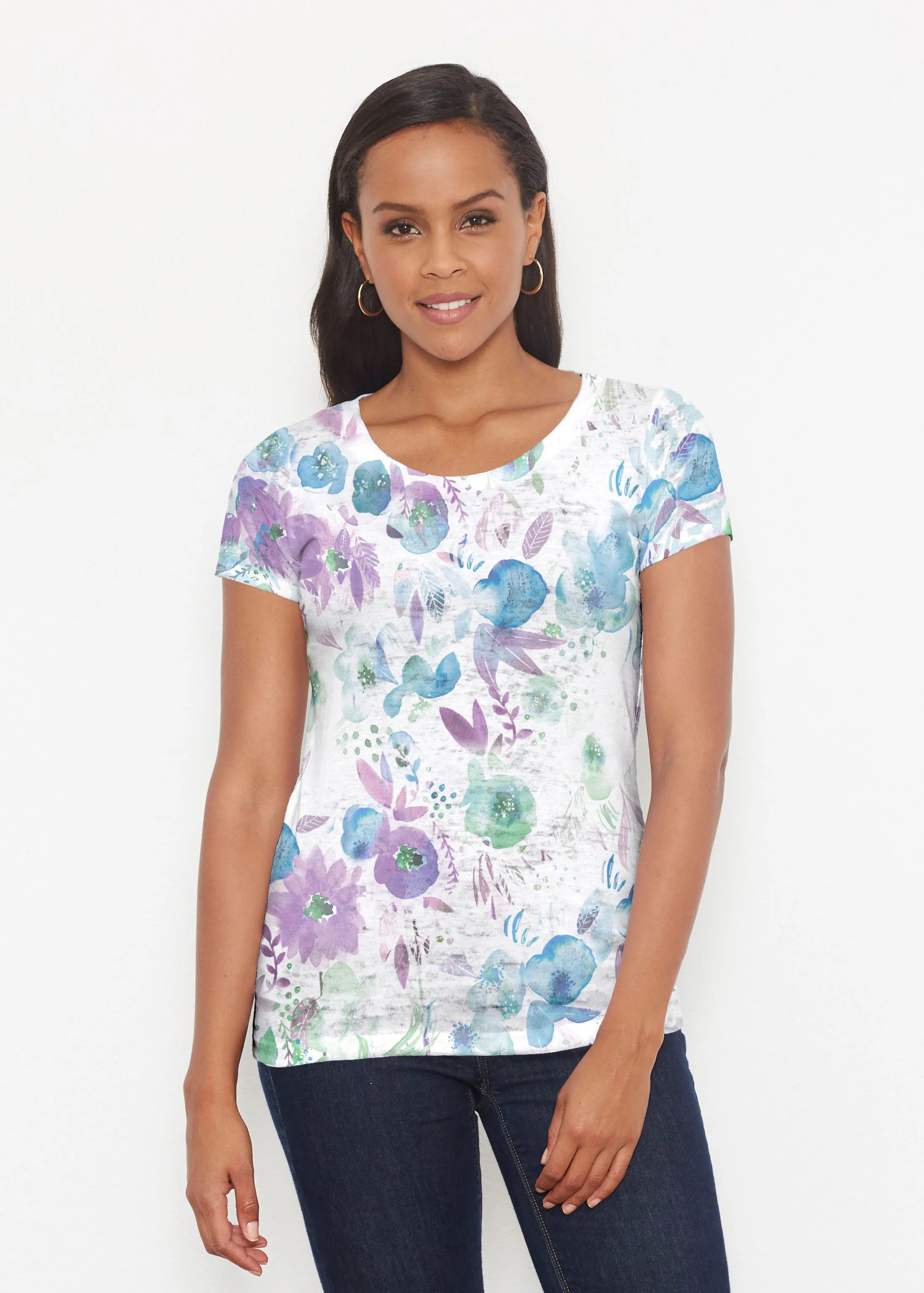 Violet (16228) ~ Short Sleeve Scoop Shirt