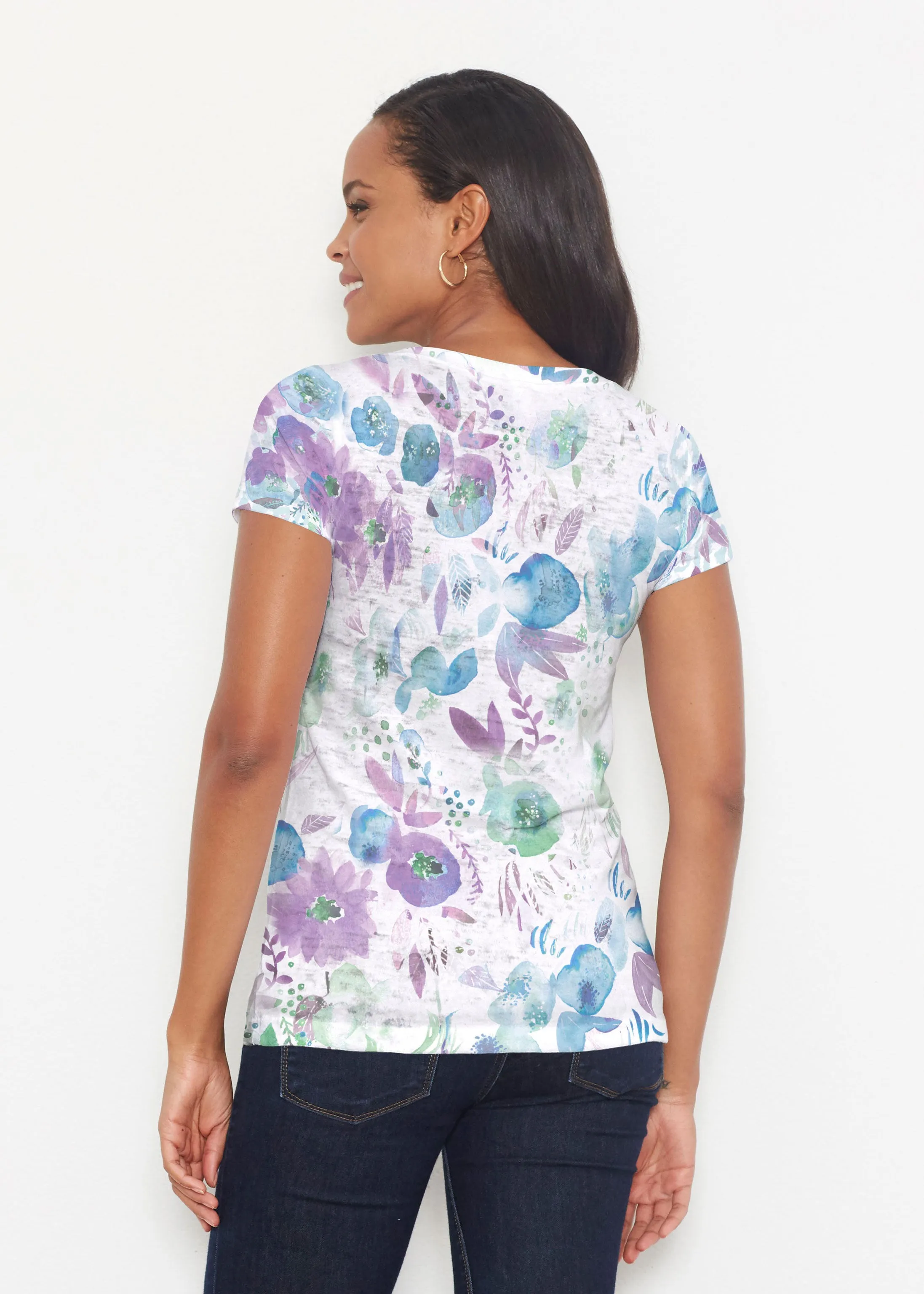 Violet (16228) ~ Short Sleeve Scoop Shirt