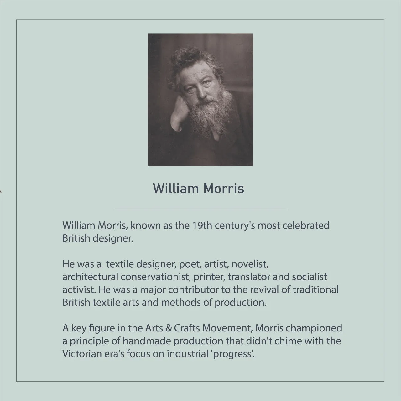 William Morris - Compton Garland Silver Earrings by Moha