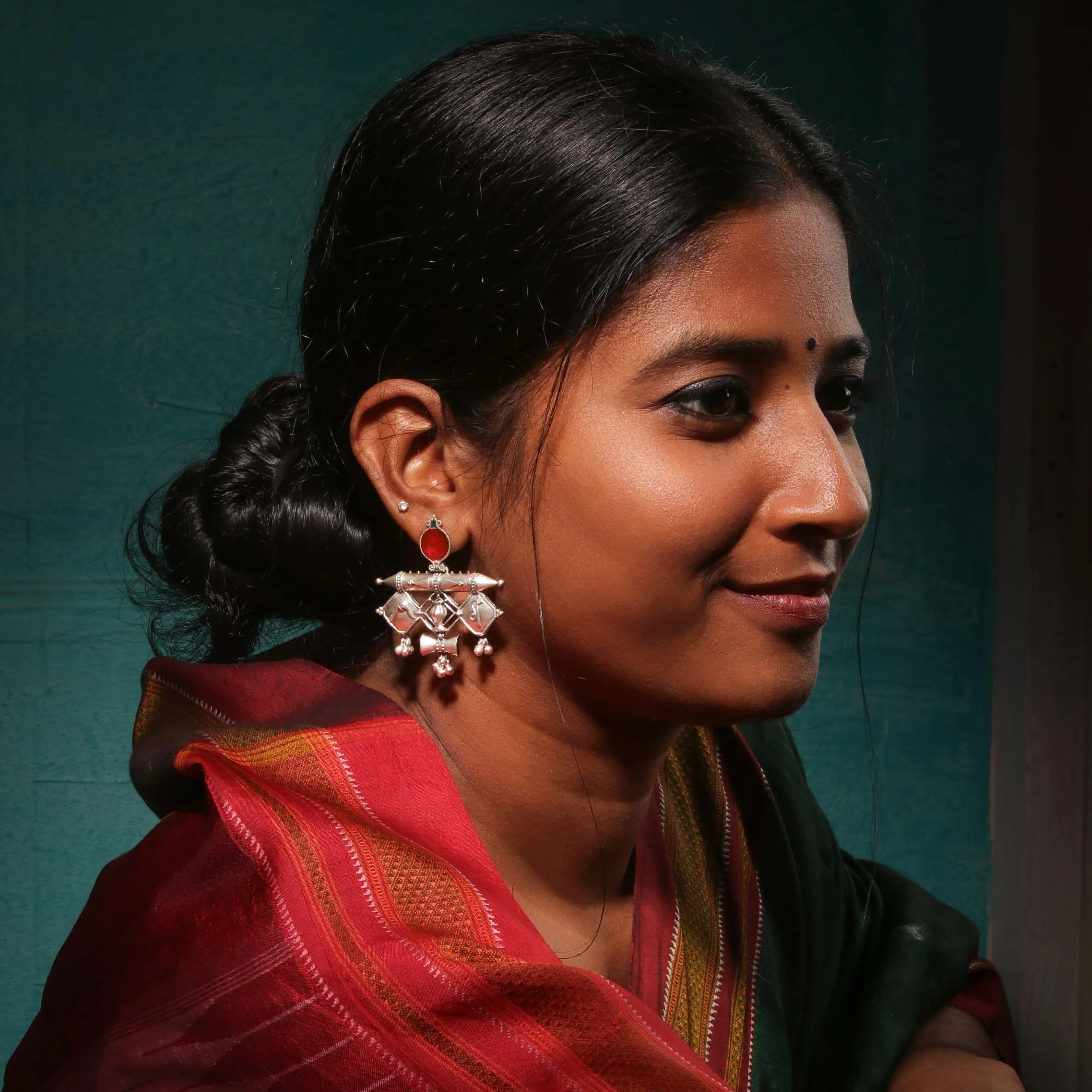 Yogini Silver Earring by MOHA