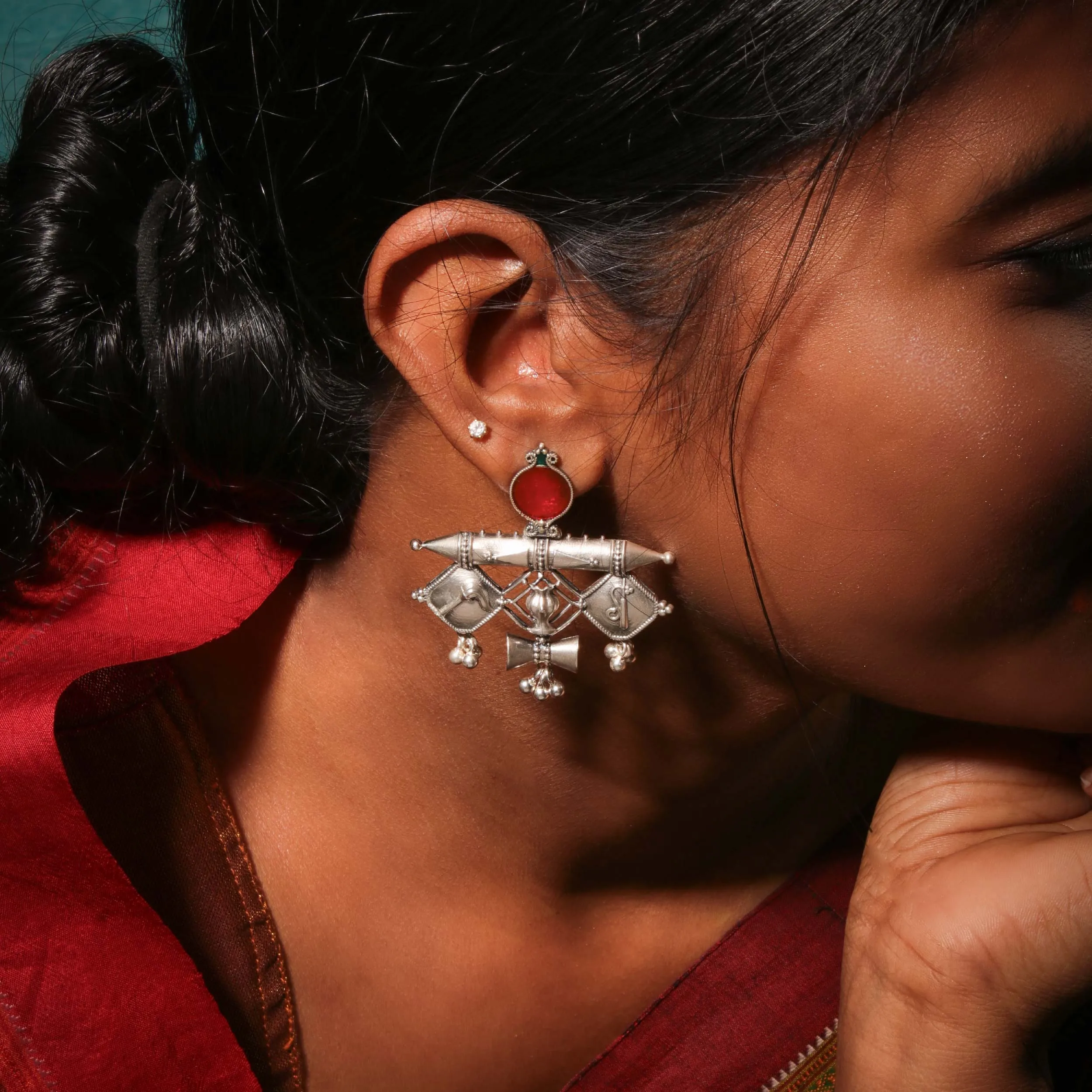 Yogini Silver Earring by MOHA