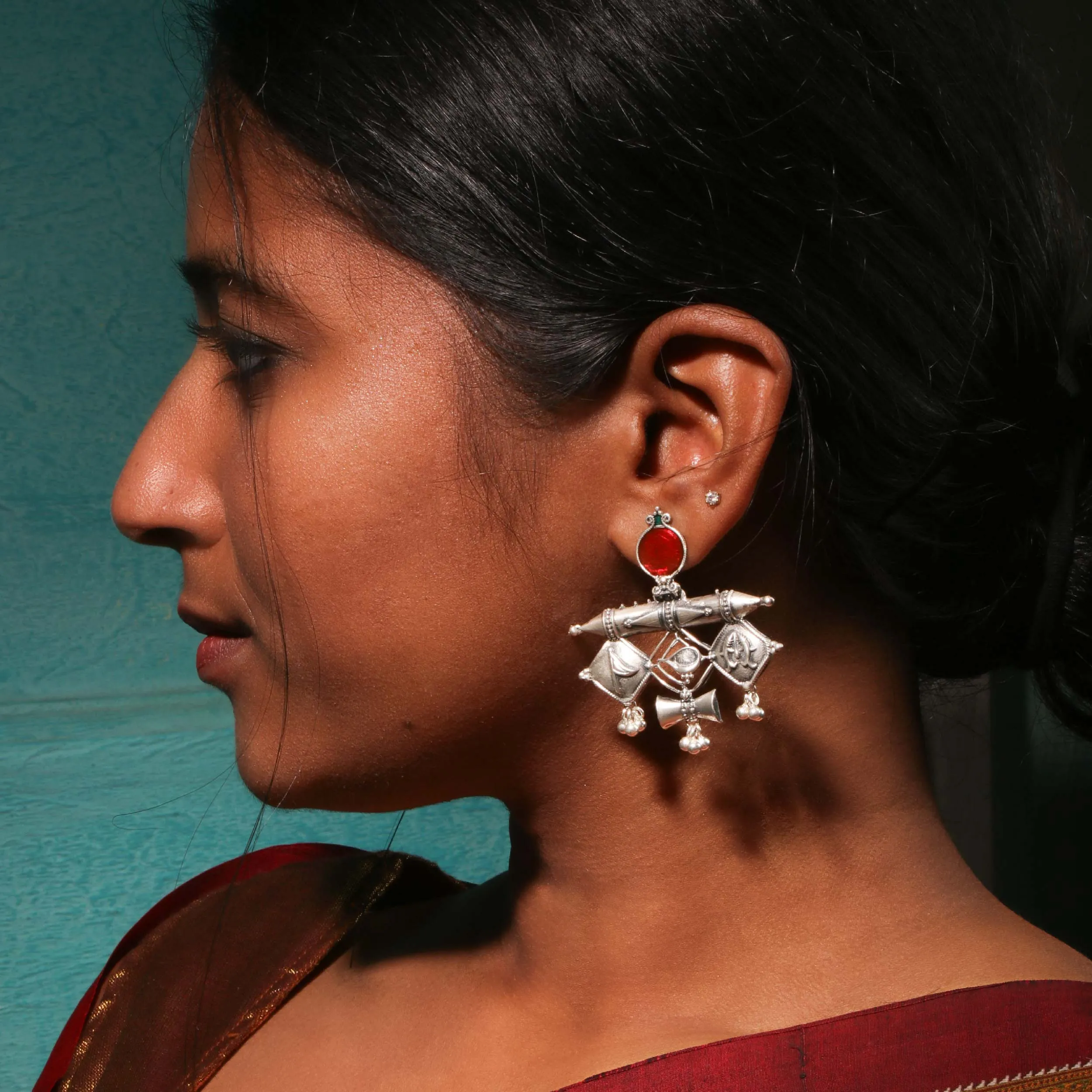 Yogini Silver Earring by MOHA