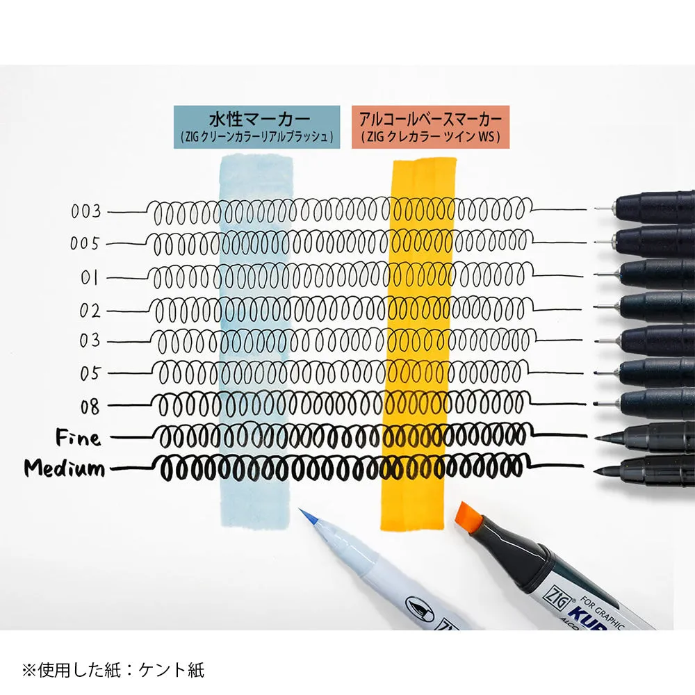 ZIG Cartoonist MANGAKA FLEXIBLE FINE ブラック (CNMF-010)