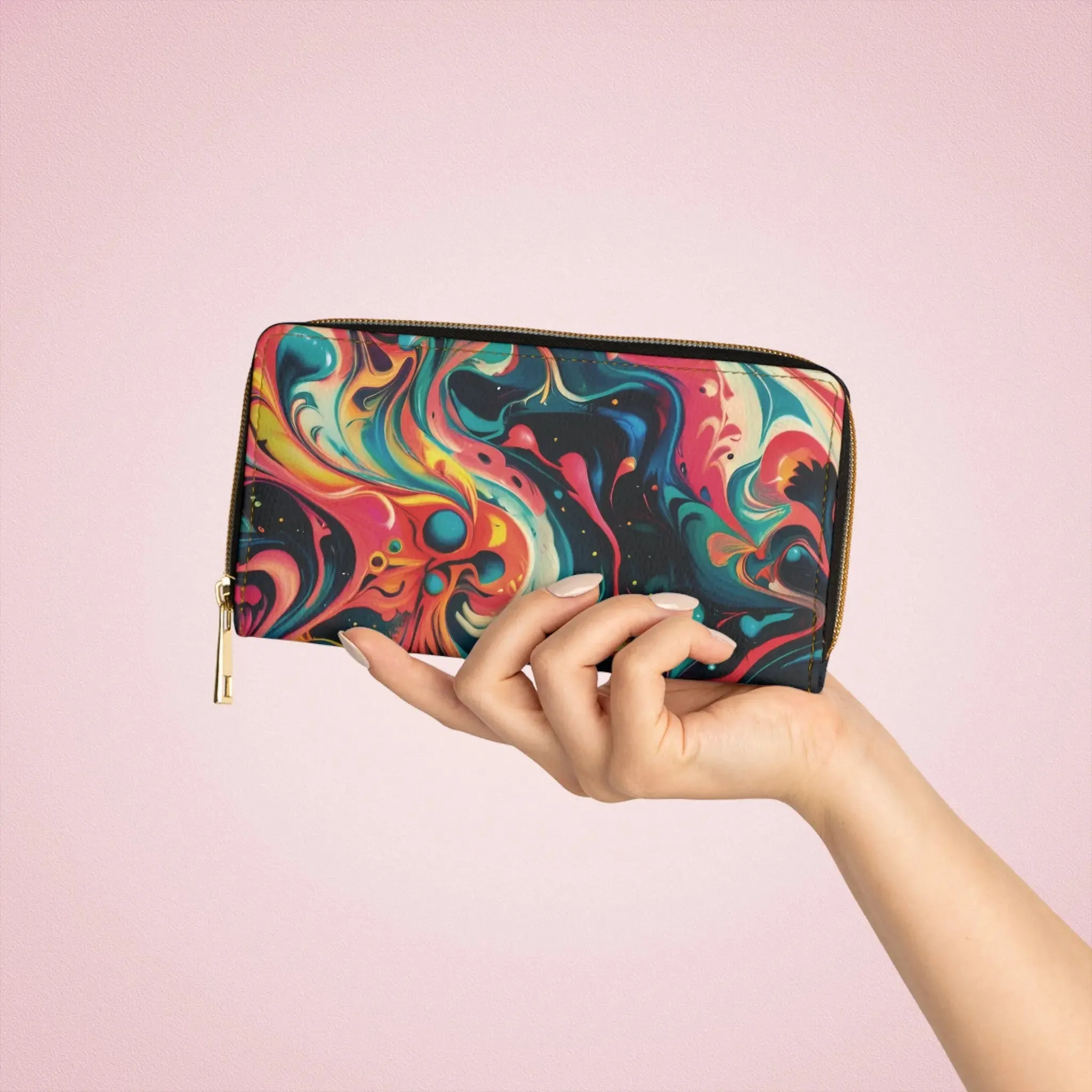 Zipper Wallet Celestial Splash